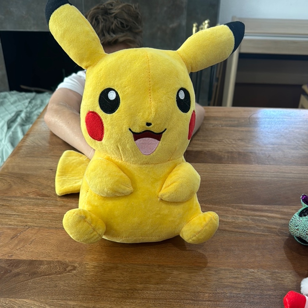 Pikachu Plush Toy - Yellow Kids Plush by